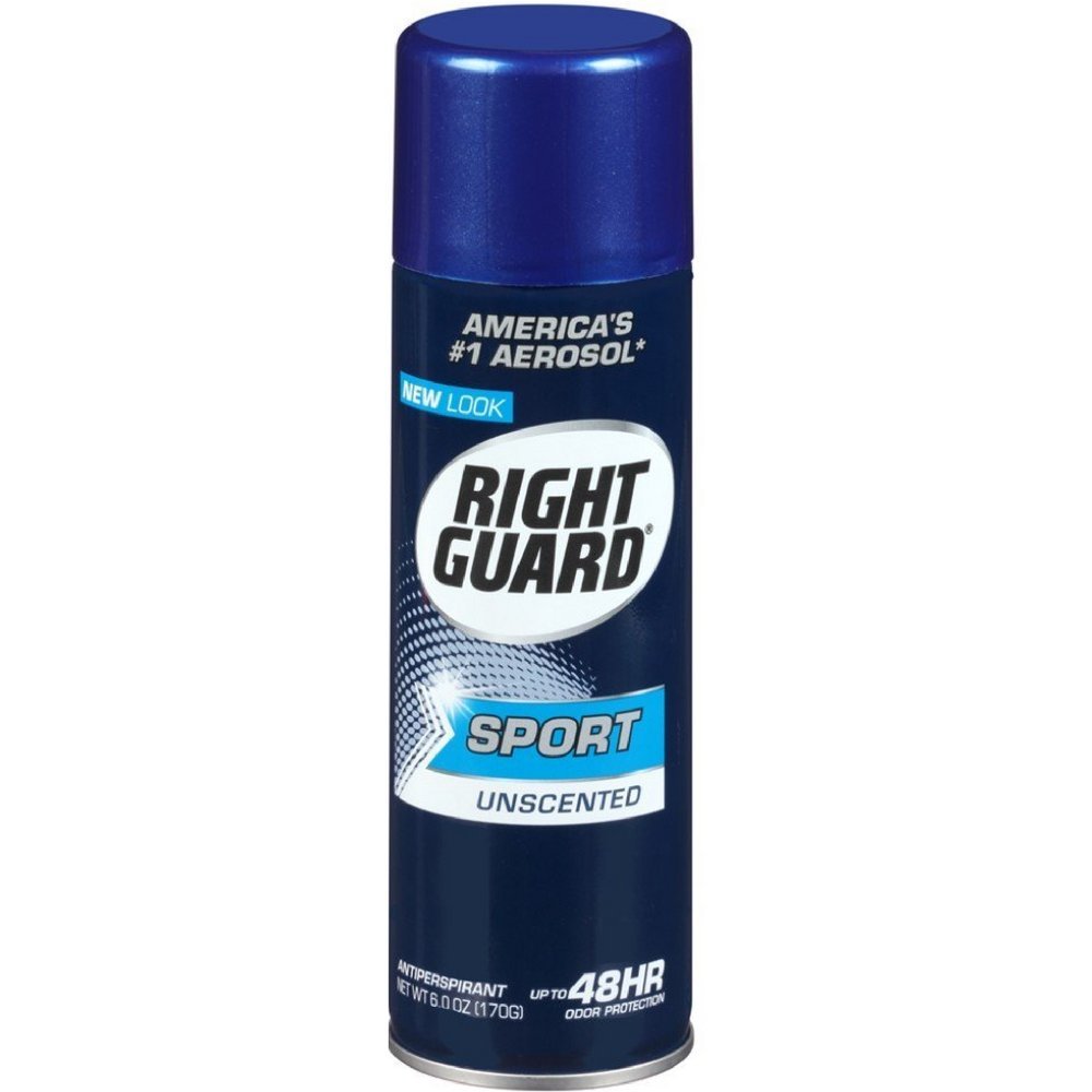 Right GuardSport Anti-Perspirant Deodorant Spray Unscented 6 oz