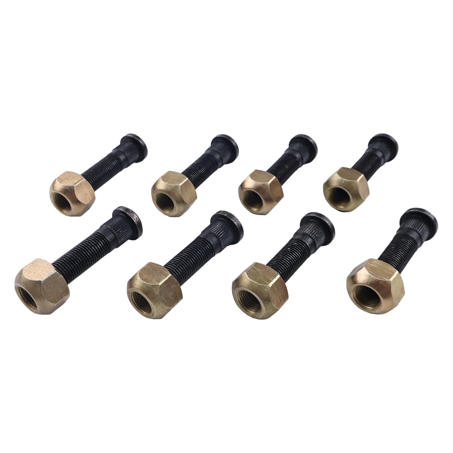 DVPARTS 8 PCS Wheel Studs and Lug Nuts 175617 Compatible with New Holland Wheel Kit LX985, LX885, LS190, L185, L565, LS180, L170, LX565, L190, LS190.B