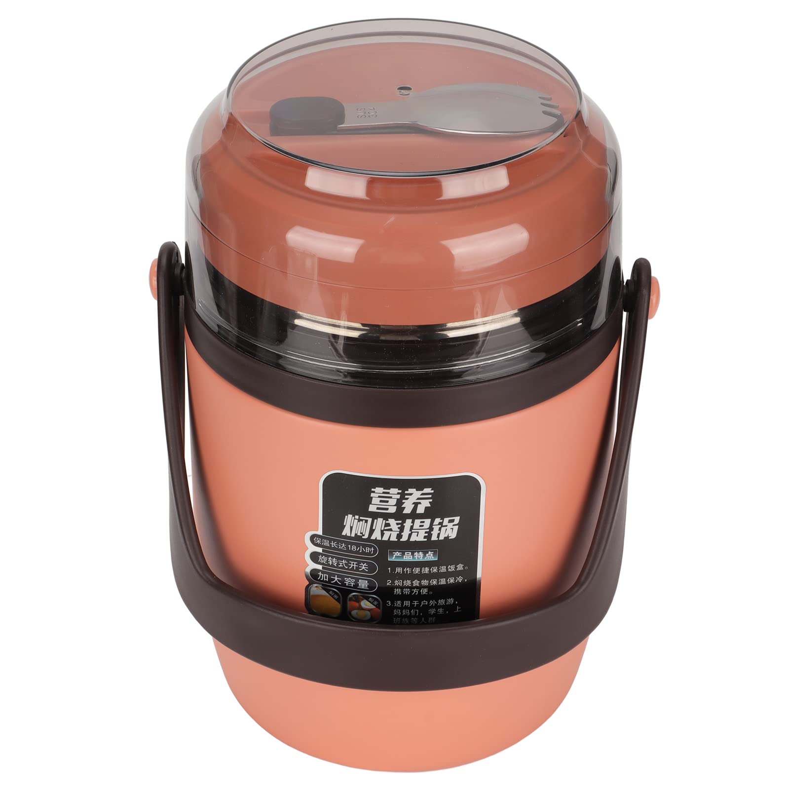 Recipiente Para Alimentos Con Aislamiento Al Vacío, Tarro Para Alimentos Con Aislamiento De 3 Niveles Y 2 L, Fiambrera Térmica De Acero Inoxidable Con Aislamiento Al Vacío