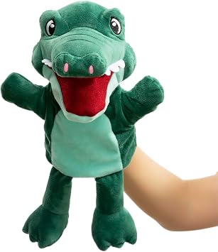 HollyHOME Hand Puppets Crocodile Plush Animal Zoo Alligator Puppets 14 Inches