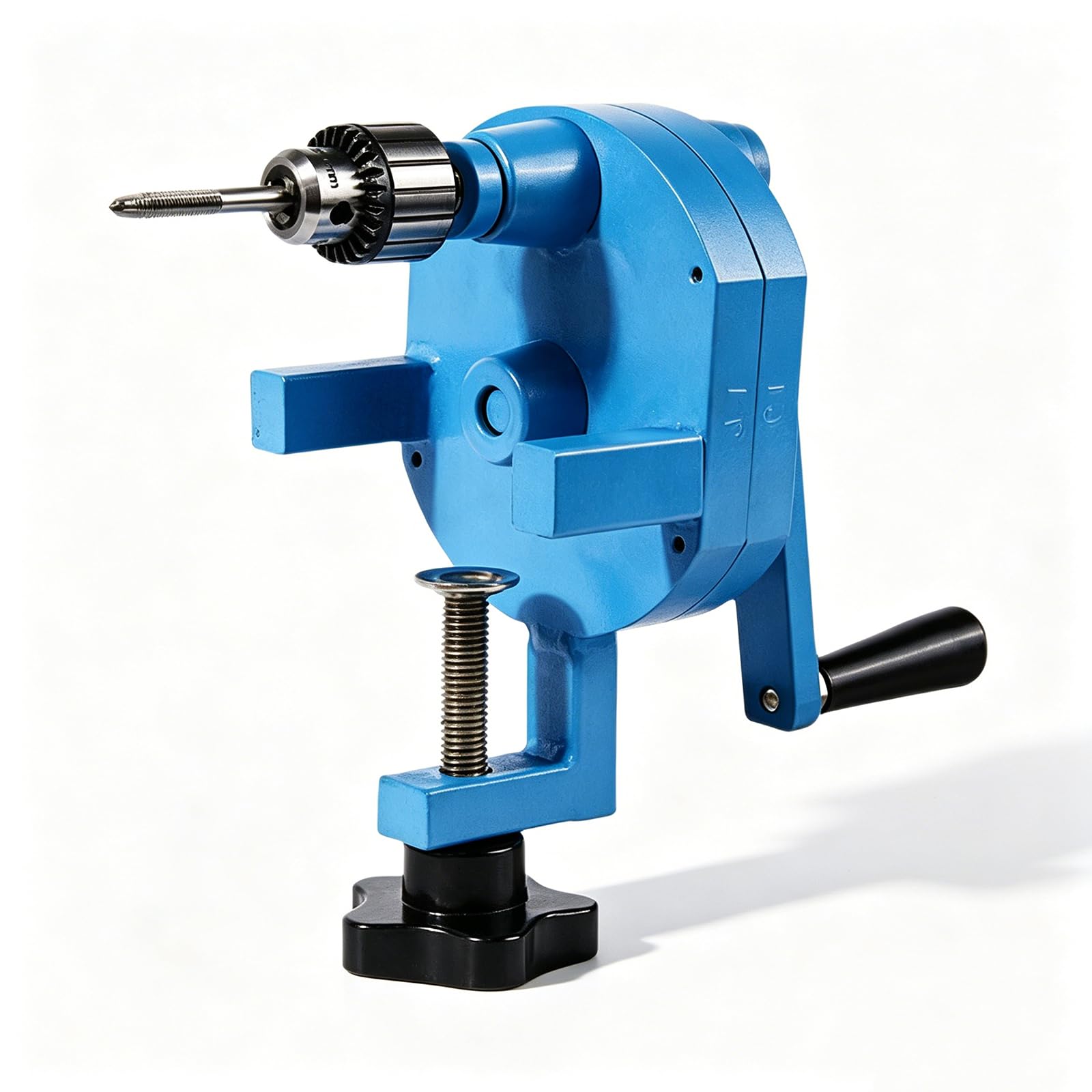 GYKOZY Hand Tapping Machine, Bench Clamp Tapper, 1:4 Speed Ratio, With 0.6-6mm Chuck, For Metal Deburring Tap Repair