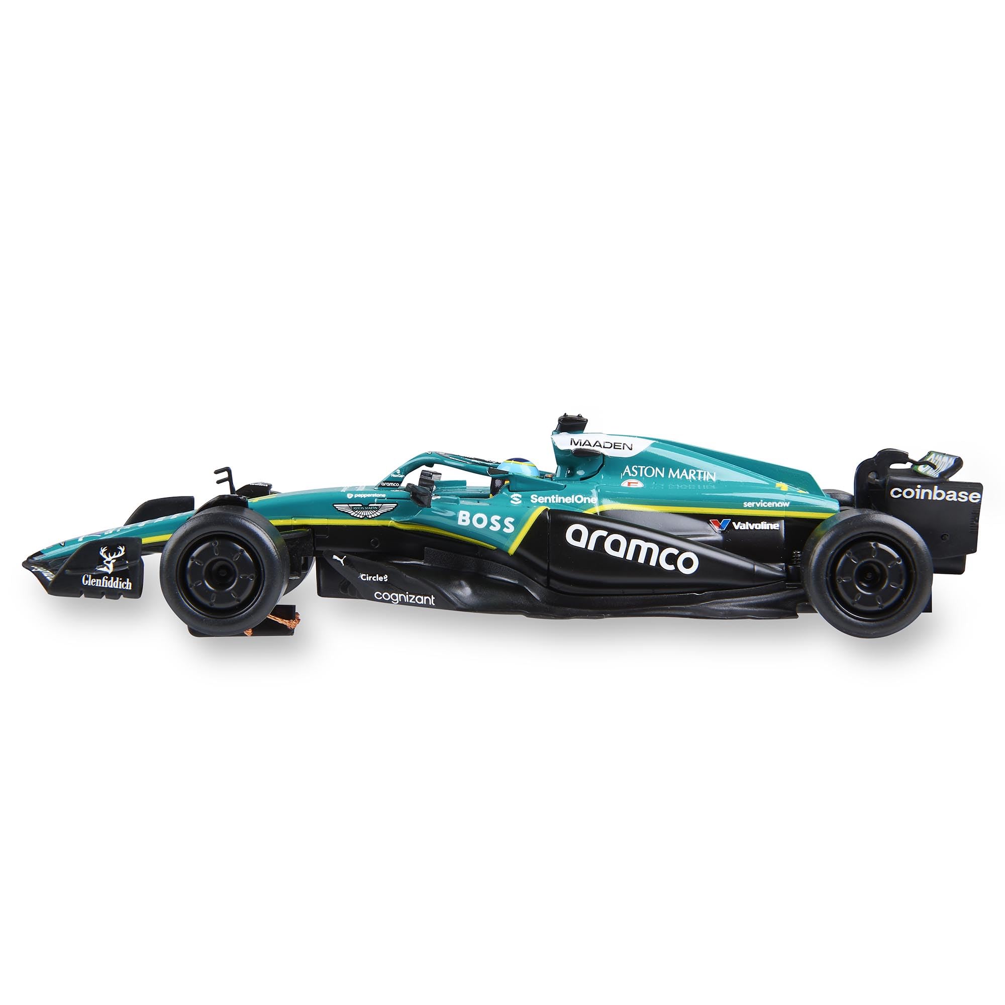 SCALEXTRIC - Vehículo de Carreras Original - Coche Slot - Escala 1:32 (Aston Martin Formula 1 - Alonso '25)