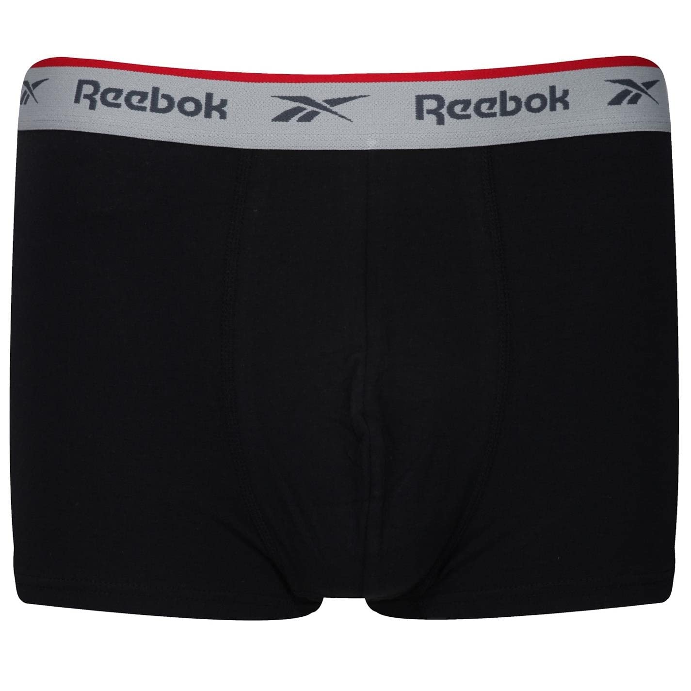 Reebok Men's Black Ovett Boxers For | Pack Of 3 Trunks, Breathable & Stretchable Underwear For | Multipack Cotton Boxer Shorts, Large