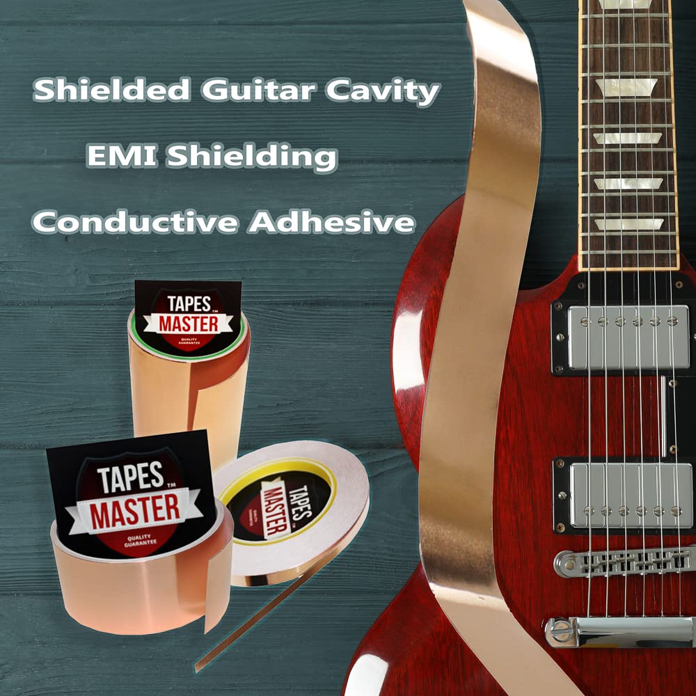 Buy 1 get 1 Tapes Master 2 inch x 55 yds Copper Foil Tape - 1 Mil (50mm x 50m) - EMI Shielding Conductive Adhesive Buy 1 get 1 Tapes Master 2 inch x 55 yds Copper Foil Tape - 1 Mil (50mm x 50m) - EMI Shielding Conductive Adhesive