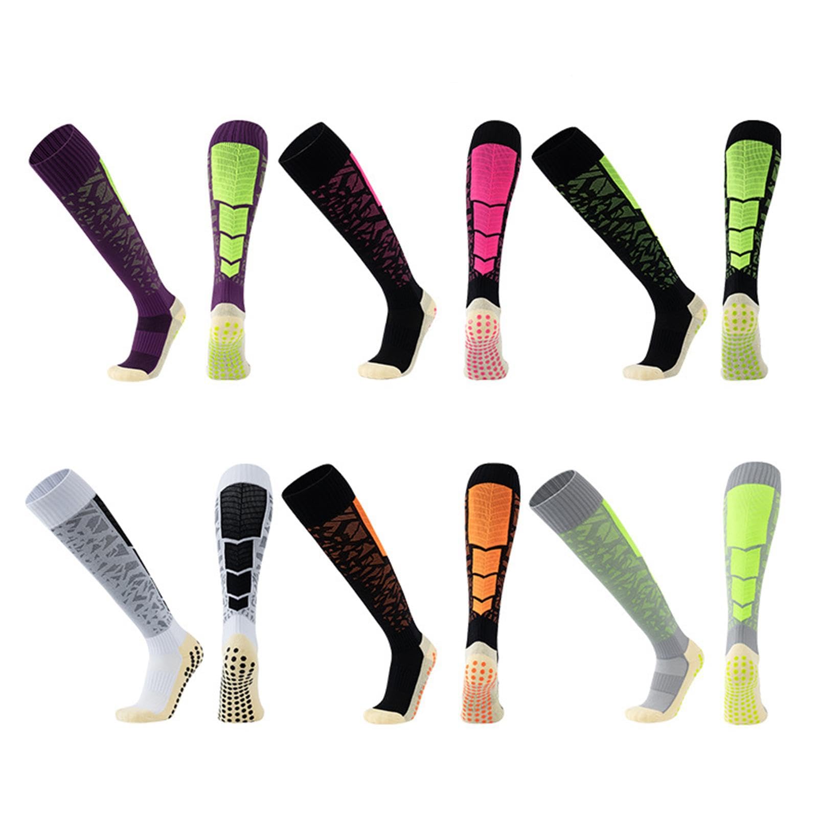 Soccer Sock Knee High Long Tube Socks Unisex Football Athletic Socks Black And Pink | Mens Clothing | Socks-image-31