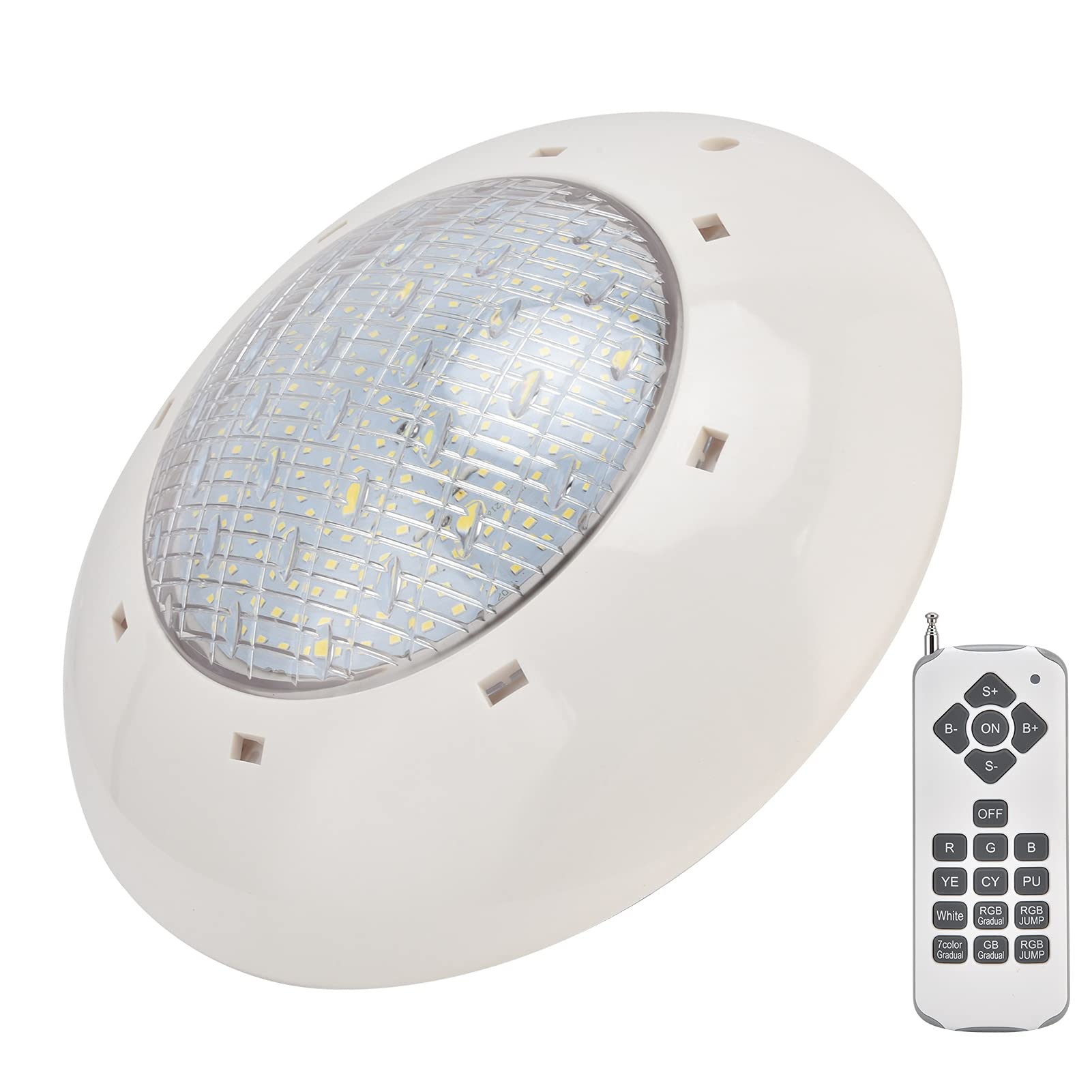 aqxreight Oświetlenie Basenowe LED IP68 Kolorowe Oświetlenie ścienne RGB LED IP68 Basenowe RGB z Pilotem, Podwodna ścienna do Akwariów i Podwodne (35W)