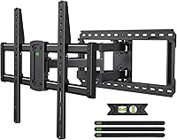 Vista 12 de USX MOUNT Diseño deslizante de 8 pulgadas/soporte de pared de movimiento completo resistente para televisores de 32 a 110 pulgadas, soporte de brazo