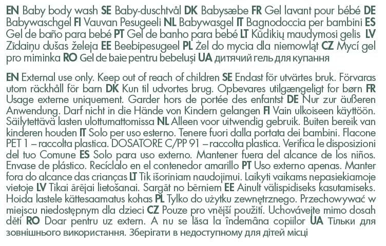 Naty Baby Body Wash 240ml, Natural Origin, Tear Free, Fragrance Free, SLS/SLES free, Dermatologically Tested, Vegan - Image 4