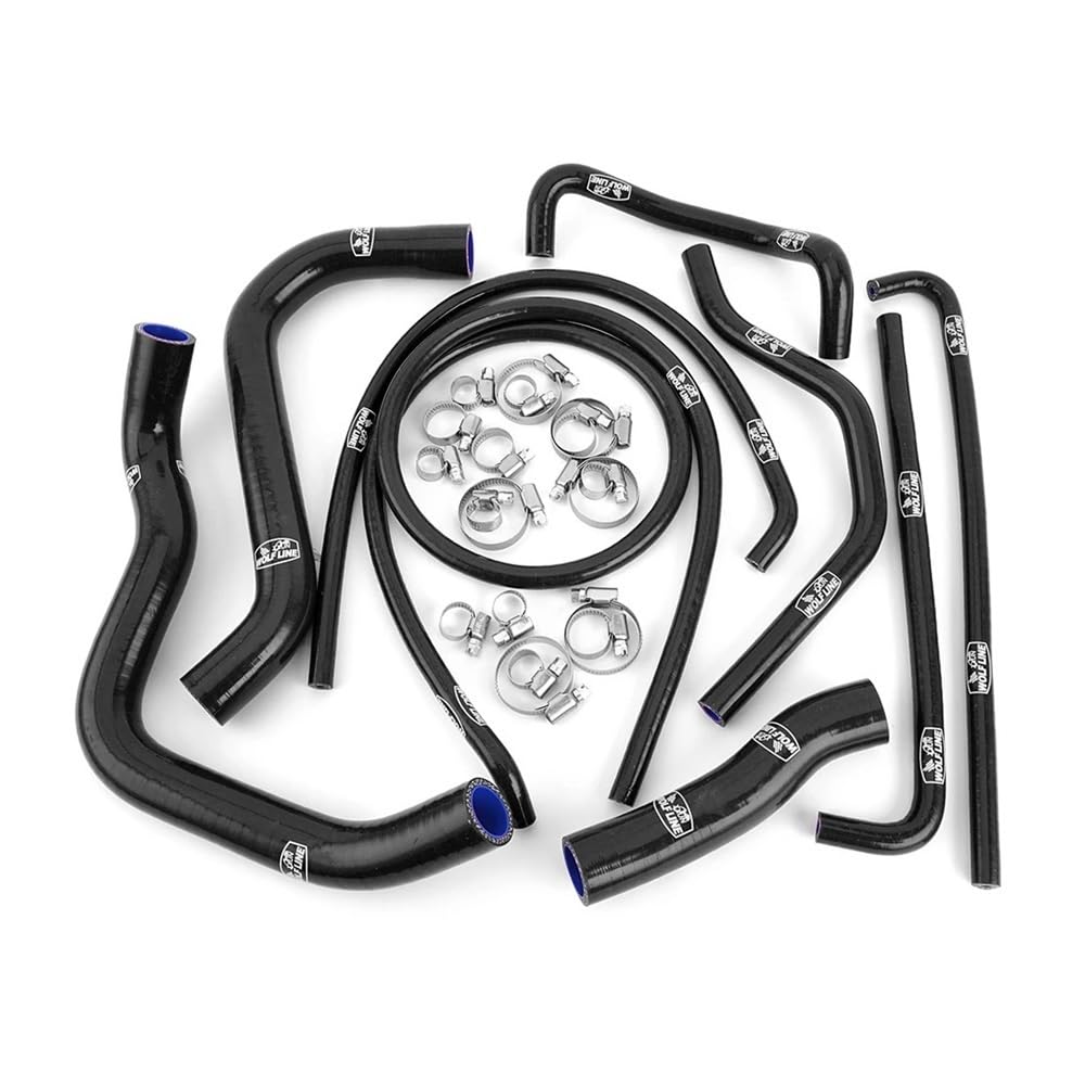 Kit de manguito de refrigeración de radiador de silicona, tubo de tubos refrigerados por agua apto for S GSX-S750/Z GSXS750Z GSXS GSX 750 Z 20172023 2024-2025(Black)