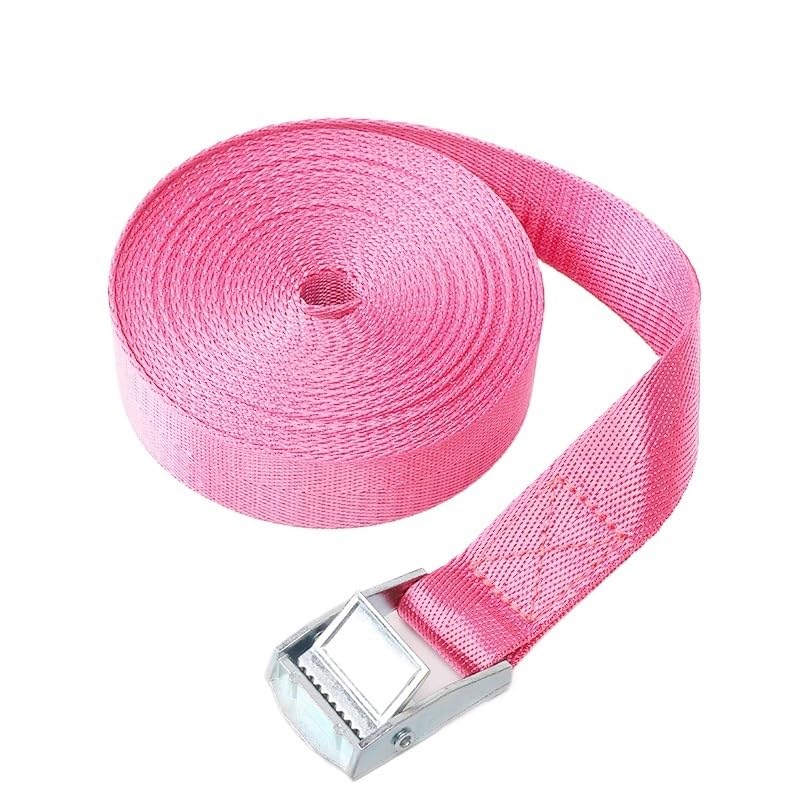 Wytrzymałe paski mocujące z grzechotką, szerokość 25 mm, wielokolorowe 0,5-5 m(Pink,1M)