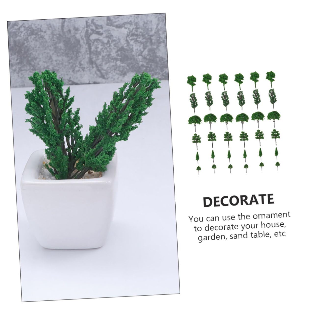 SHINEOFI 210piezas Árboles Miniatura Decorativos para Maquetas y Paisajismo Modelos De Árboles Estilos Aleatorios Accesorios para Terrarios y Escenarios De Paisaje