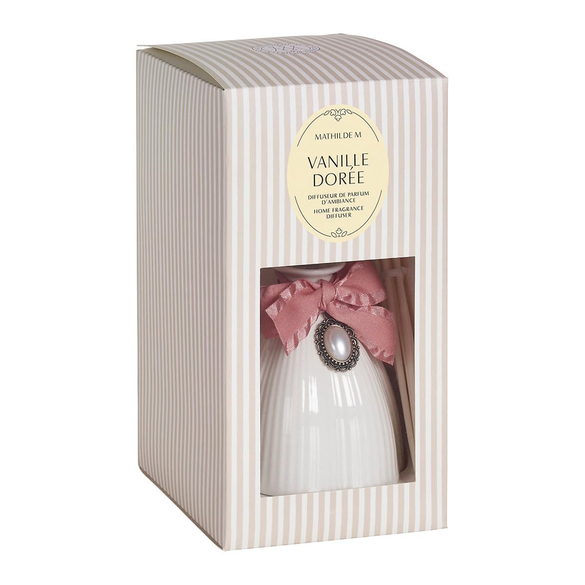 Mathilde M. Marie-Antoinette Raumduft-Diffusor, Weiß, 200 ml – Vanille Gold