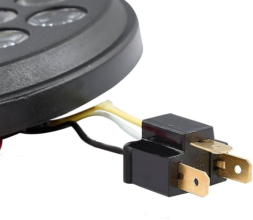 Miniatura 3 de Eagle Lights 5.75 pulgadas Slim Line Multi LED Proyección Faro para Harley Davidson y faros indios (negro)