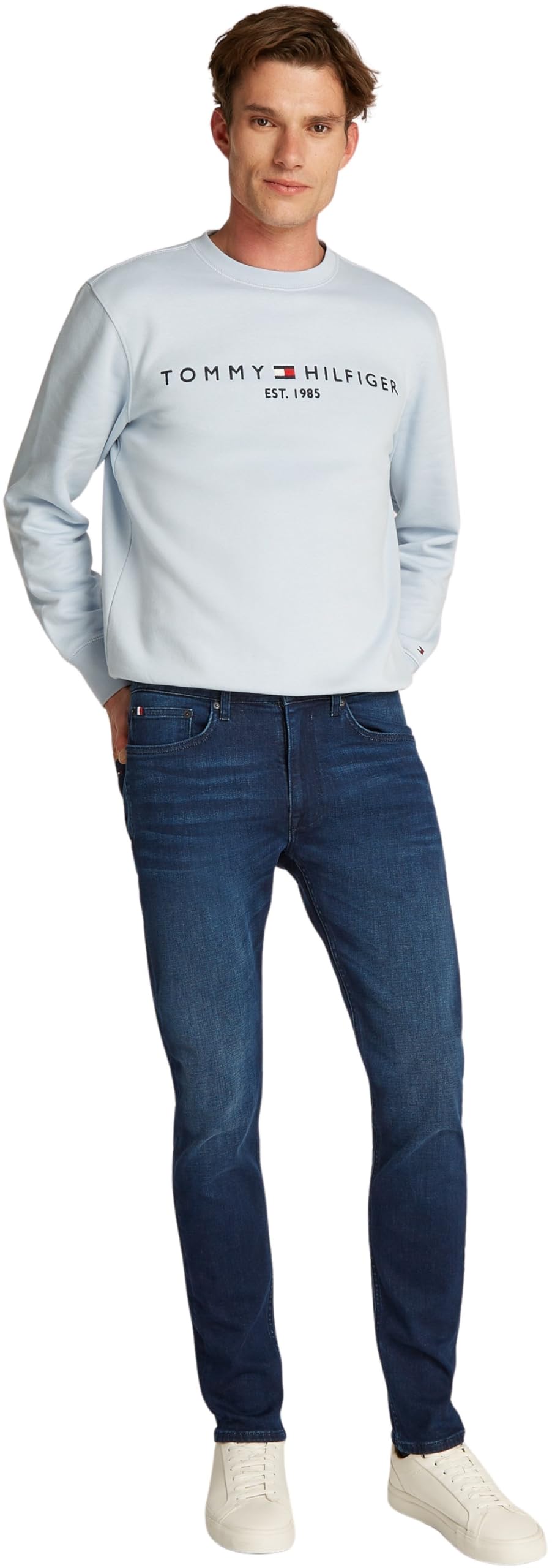 Tommy Hilfiger Herren Jeans Hose Bleecker Flex Mohave Indigo Slim Fit