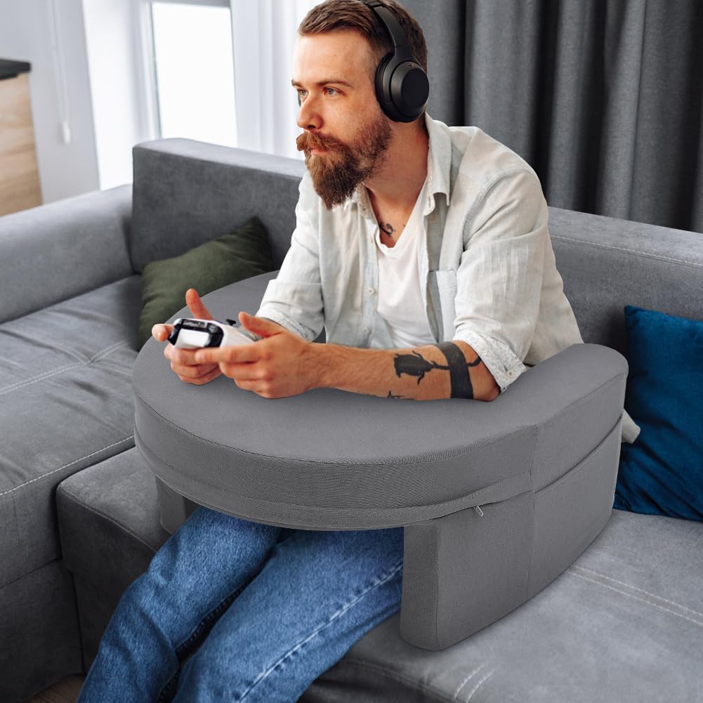 Oreiller Gonflable Lecture Et Gaming - Support Réglable Pour Ordinateur Portable, Tablette, Livre - Lit, Canapé