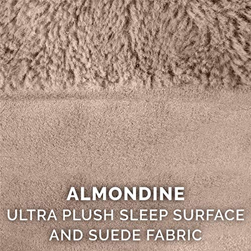 Furhaven Orthopedic Dog Bed For Large/Medium Dogs W/ Removable Bolsters & Washable Cover, For Dogs Up To 55 Lbs - Plush & Suede Sofa - Almondine, Large #TOP6