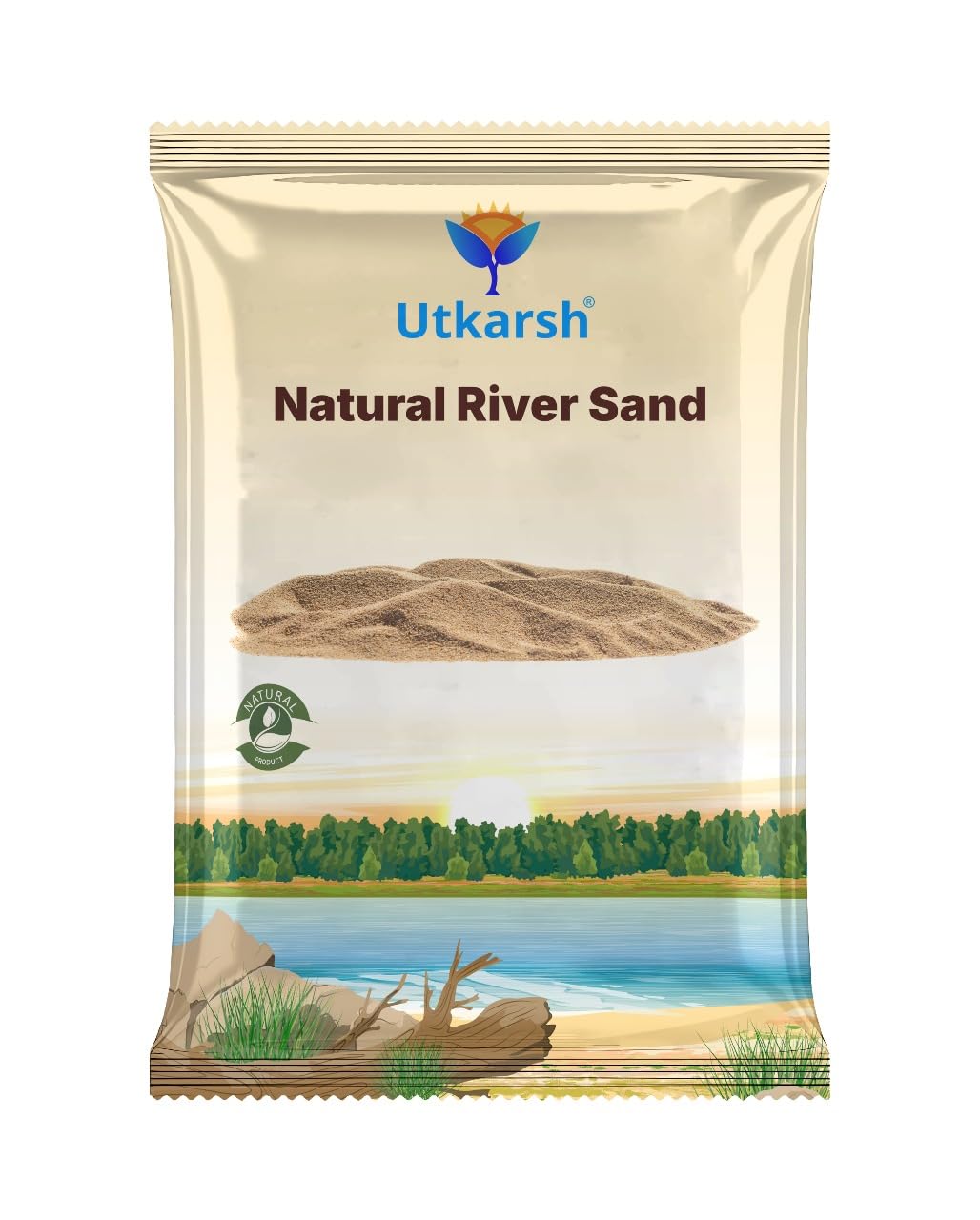 Utkarsh Natural River Sand (Substrate Pure Organic Plants Soil Mix Additive, Plants Gardening | River Sand for Aquarium | for Cactus Succulent Bonsai| Home Decor) (5 Kg; Pack of 1)-image-30