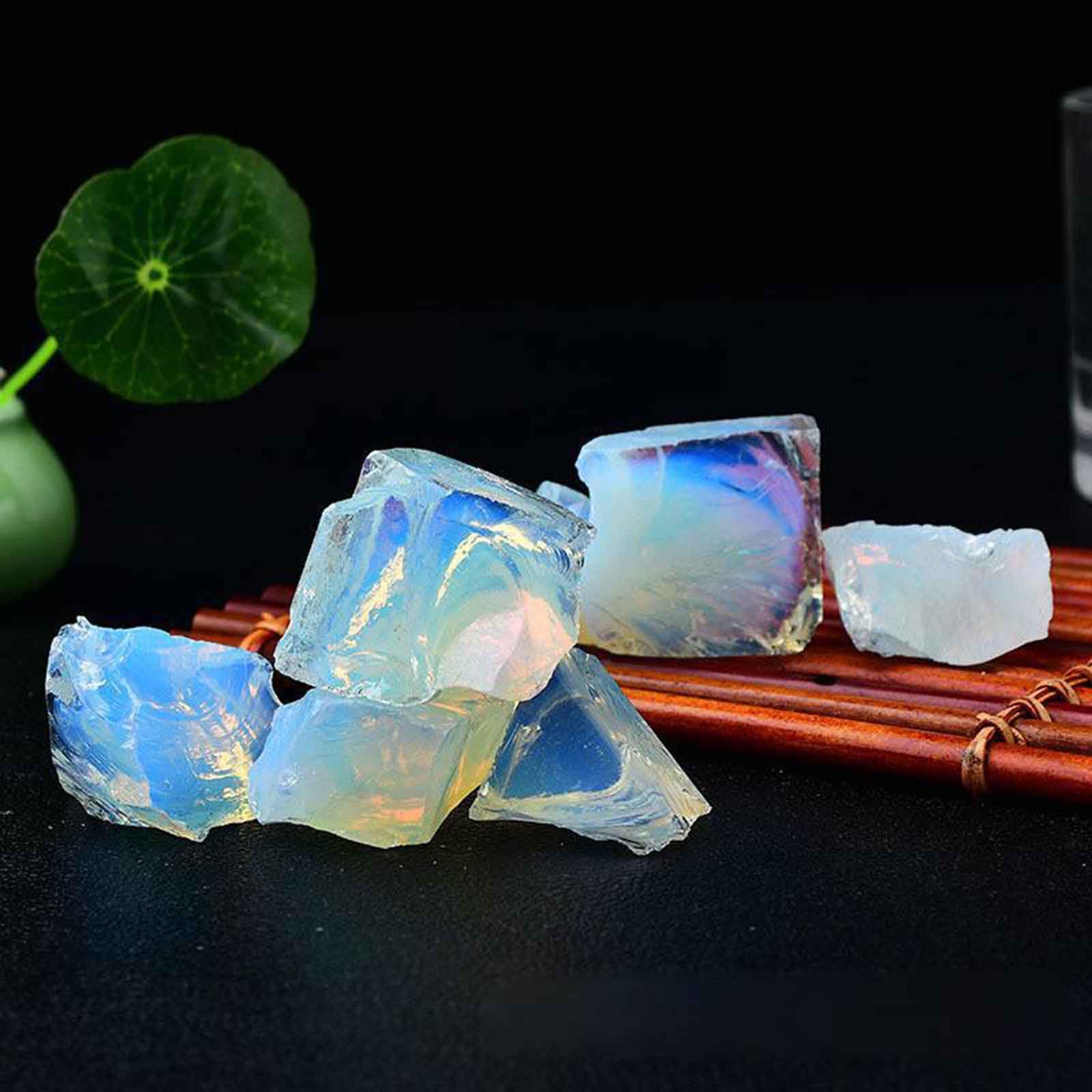 Quarzo Naturale, Cristalli Grezzi opali, for burattatura, cabbing, fontane rocciose, Decorazione, lucidatura, avvolgimento di Fili, Wicca e Reiki | 1.2~2in/2.2lb