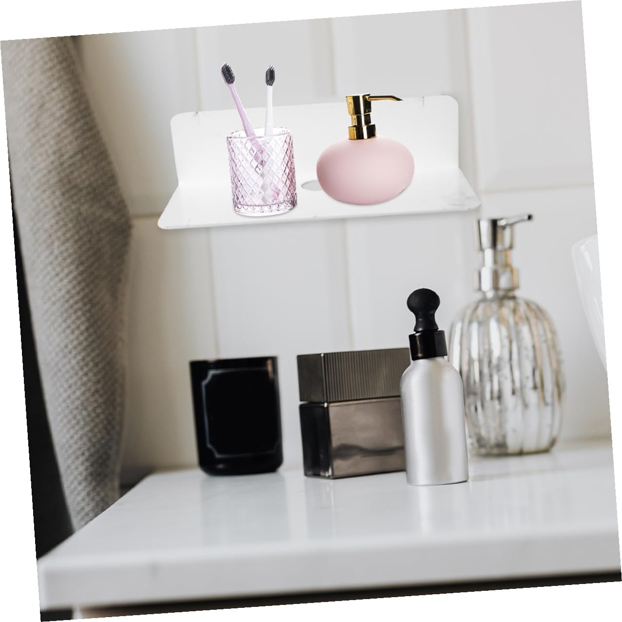 Acrylic Floating Wall Shelves 2pcs for Security Camera and Speaker image 5