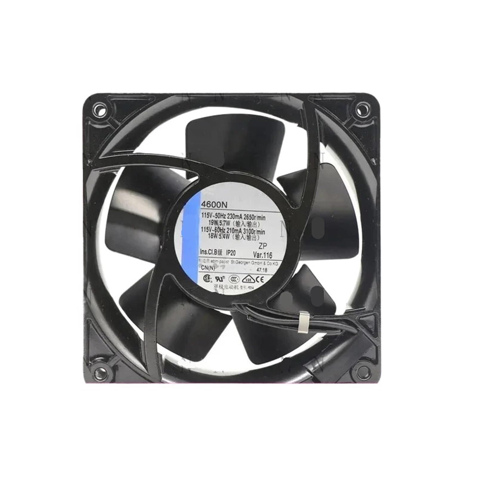 BALYDLUL Cooling Fan 120 * 120 * 38mm 4600N 115VAC 18W 230/210mA