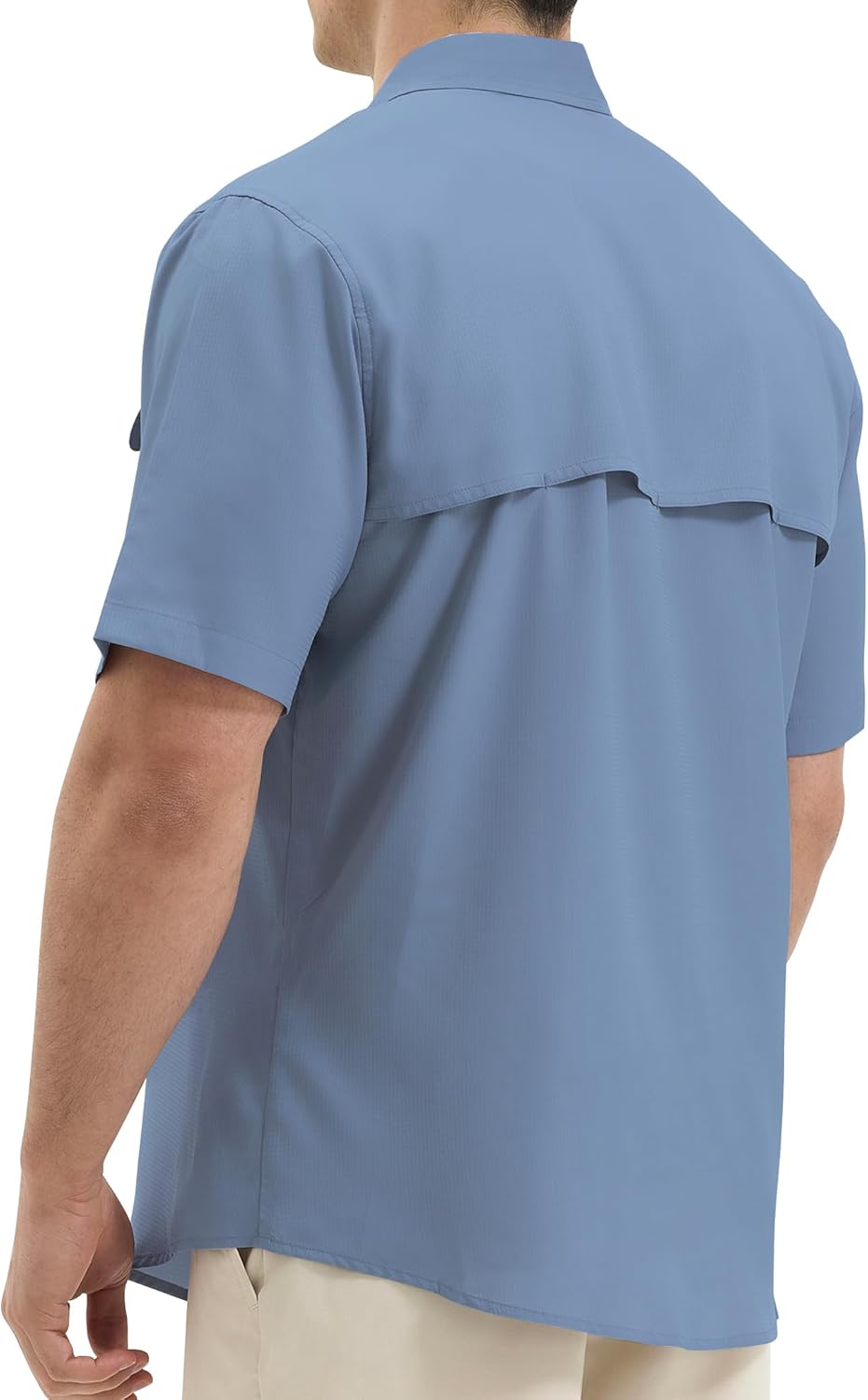 Mens Short Sleeve Sun UV Protection Shirt Cooling Quick Dry Fishing Shirts for Travel Outdoor Camping Hiking UPF 50+ - Image 2