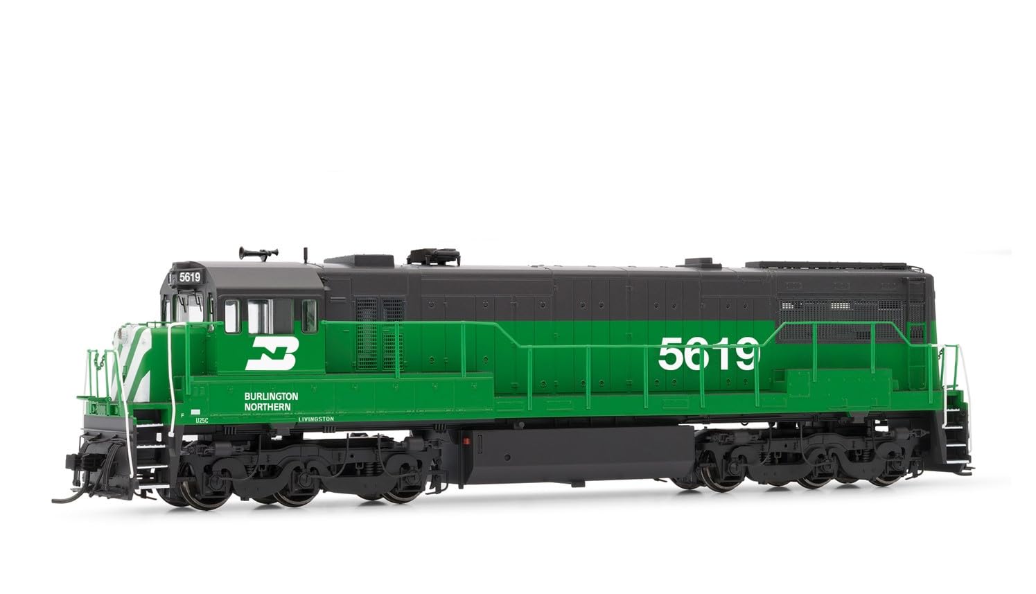 Rivarossi Burlington Northern U25C Phase IIIb #5619 HO Scale w/DCC Sound Decoder Model Train HR2888S