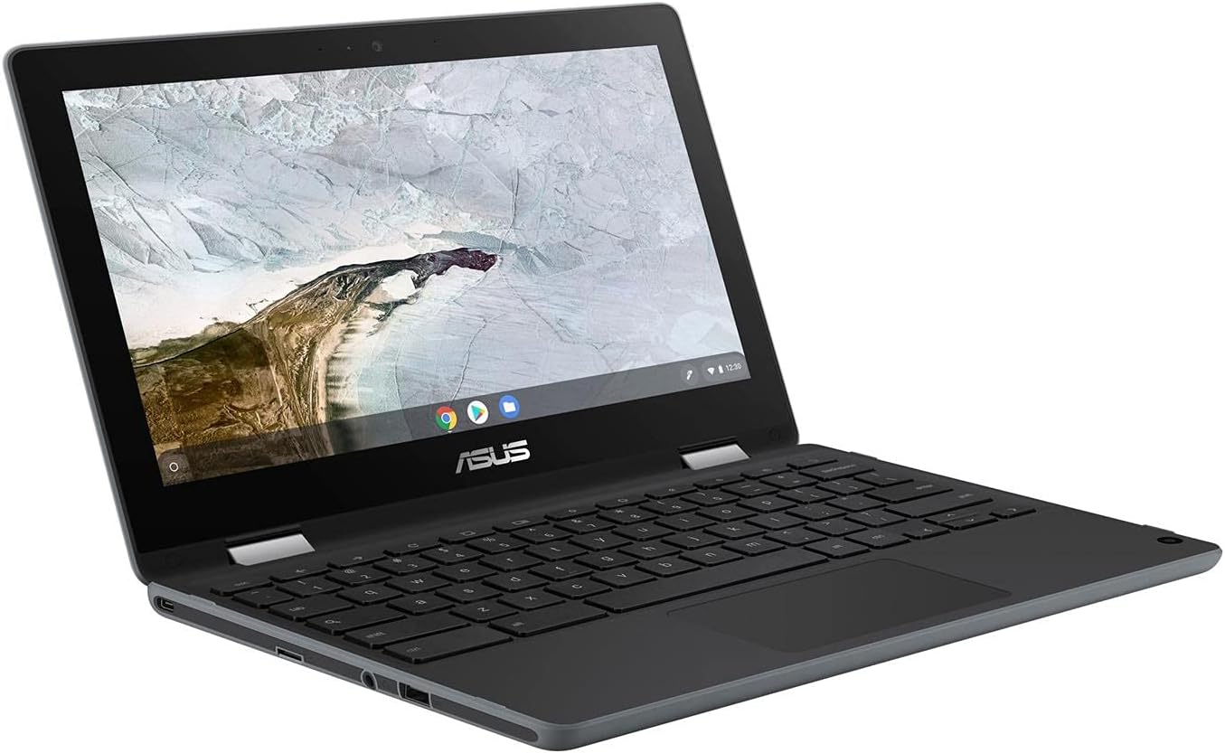 ASUS Touchscreen Chromebook Flip C214MA 11.6 Inch Laptop (Intel Celeron N4020, 4GB RAM, 32GB eMMC, Chrome OS) Includes 3 Year Manufacturer Warranty