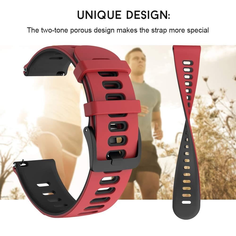 Cinturino per orologio sportivo in silicone a sgancio rapido da 20 mm