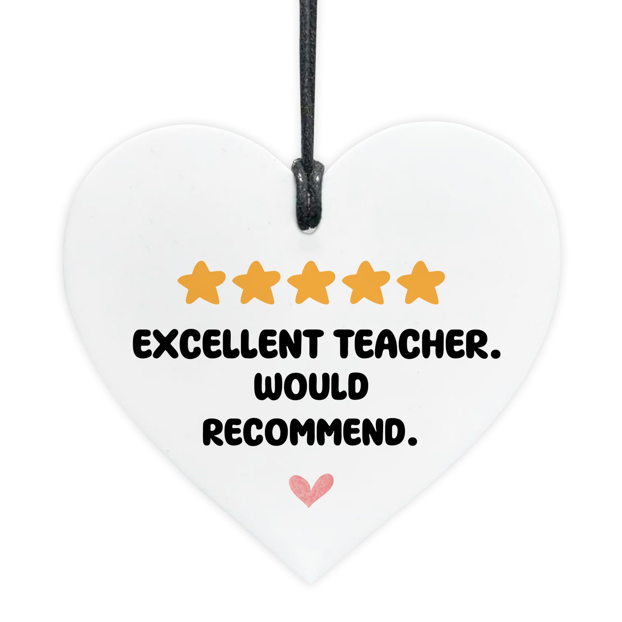 Red Ocean Funny Teacher Gifts 5 Star Review Thank You For Nursery School Teacher TA Teaching Assistant End of Term Presents