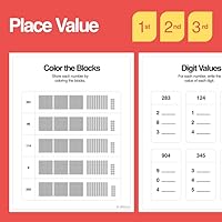 Place Value – 1st, 2nd, 3rd Grade Place Value Worksheets – No Prep (Printable PDF)