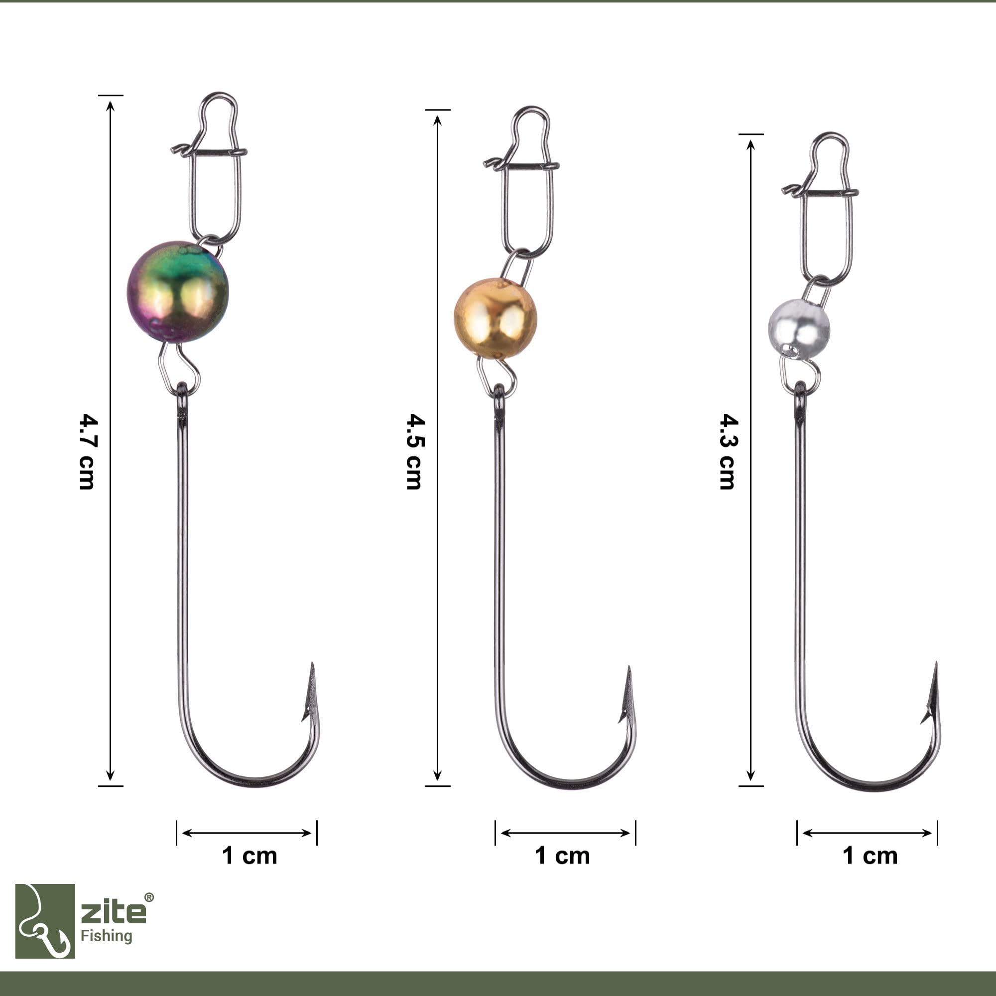 Trota Ninfa Testa Di Pesca Tungsteno Jigoff Perline Di Tungsteno Offset - Foto 6