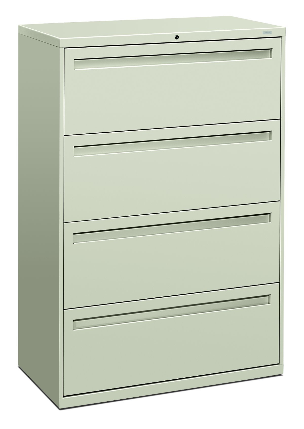 HON784LQ 700 Series 36 by 19-1/4-Inch 4-Drawer Lateral File, Light Gray