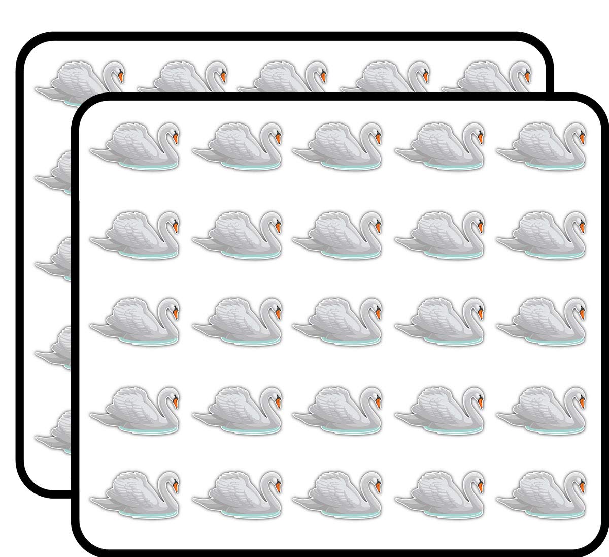 Swan Decorative Scrapbooking Sticker Waterproof Vinyl Stickers for Water Bottle, Laptop & Phone Case – 50 Pack