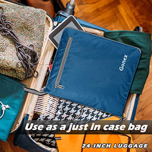 Gonex 150L Travel Duffel Bag Foldable Extra Large Duffle Bag XL Heavy Duty for Men Women for Luggage Shopping Deep Blue