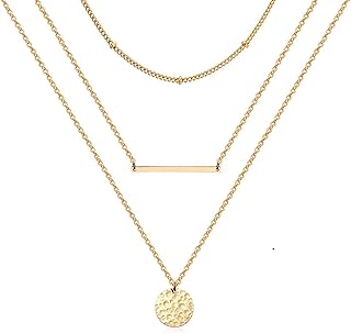 Dainty Necklaces for Women Layered Necklaces Gold Plated Coin Choker Necklace Women Jewelry