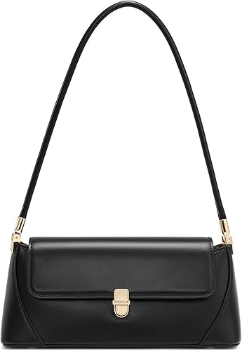 Keyli Bolso de hombro vintage para mujeres, bolso de mano clásico retro, linda cartera pequeña, mini bolso hobo clutch de cuero a la moda Small,