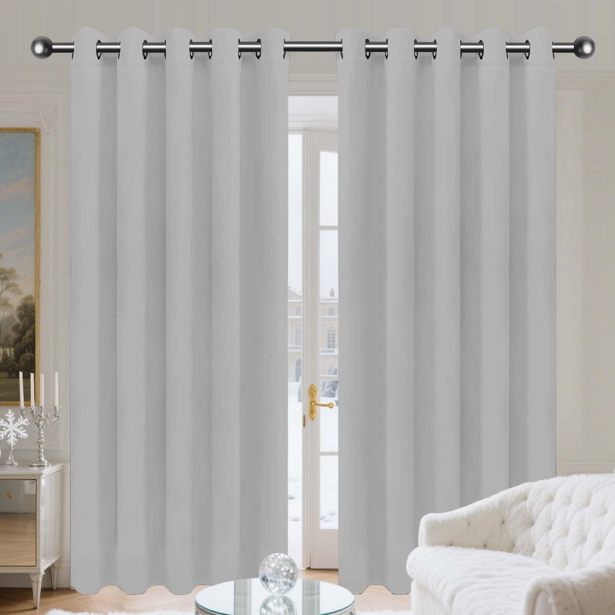 Rideaux occultants 260x320 cm anti froid et chaleur pour salon