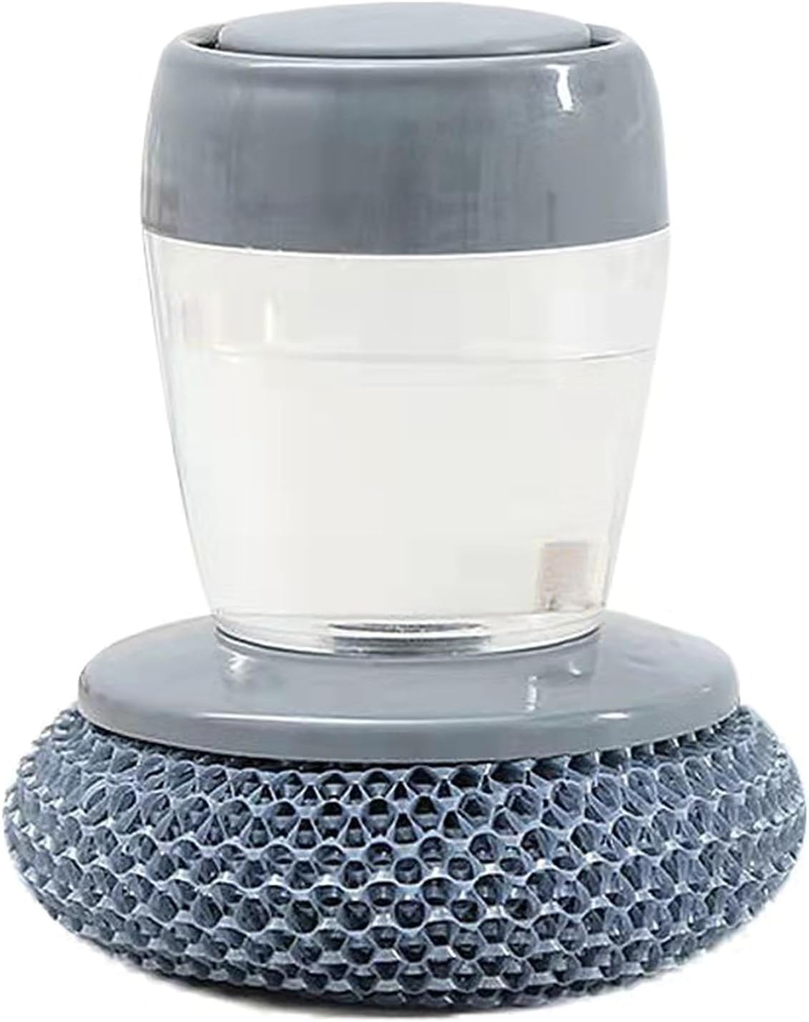 Kitchen Brush with Detergent Dispenser, NonScratch Scrubbers for Pots and Pans, Long Last Dishwashing Tool