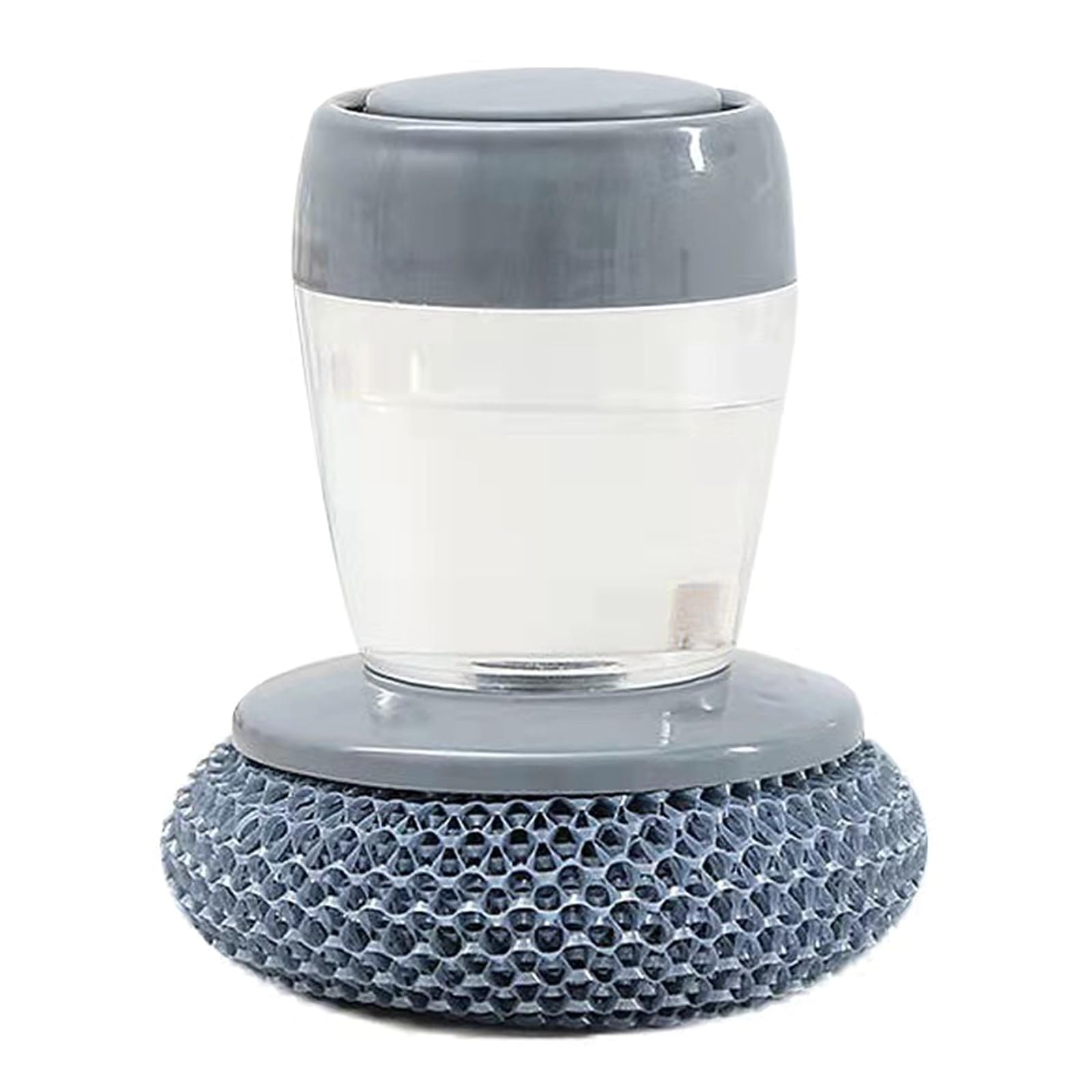 XuQiZZpp Pans Scrubbing Brush with Detergent Dispenser, Easy to Cleans Rusts Resistant, Suitable for Cookware Type