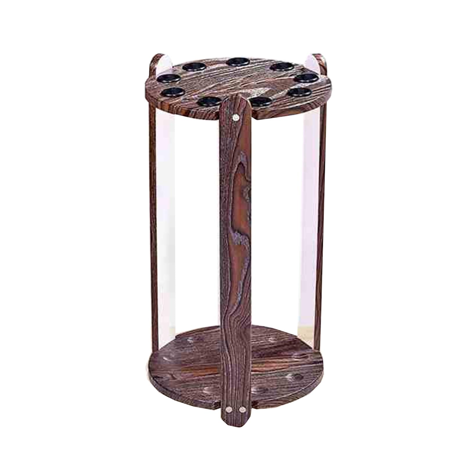 ZFUCMAYL Round Billiard Cue Racks,Billiards Pool Stick Holder for 9 Cue Sticks,Display Floor Pool Cue Storage Holder,for Gymnasiums Clubs