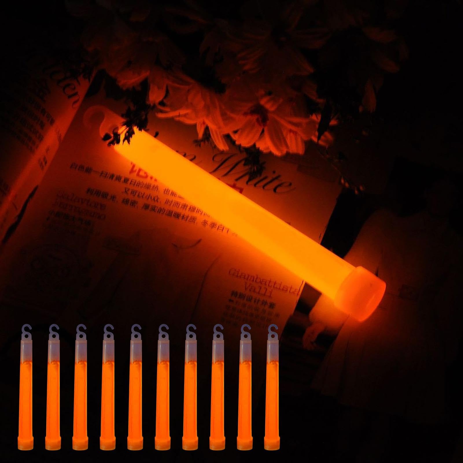 Bastones Luminosos, Barras Luminosas Festivas,Bastones ultrabrillantes Que Brillan en Barras oscuras | Kit de luz y Supervivencia Multiusos Glowsticks para Bodas, Raves, conciertos,