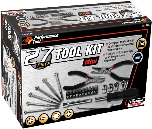 Performance Tool W1545 Mini Tool Kit, 27-Piece