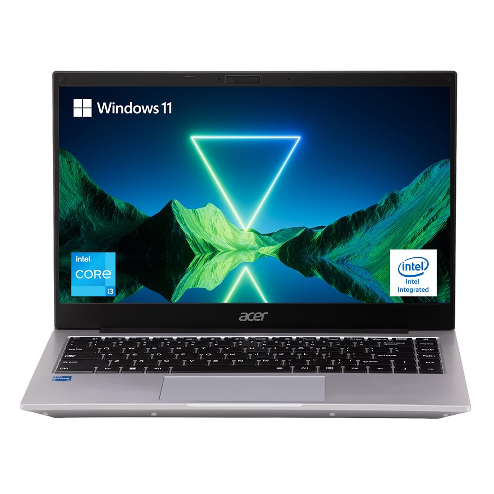 Acer One 14 Laptop Intel Core i3-1115G4 (Windows 11 Home/16 GB RAM/512 GB SSD/Intel Graphics/WiFi-6) Z8-415 with 35.56 cm (14″) Full HD Display, 1.49 KG, Pure Silver