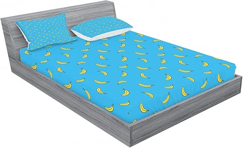 Miniatura 399 de Ambesonne - Juego de sábanas bajeras y fundas de almohada, diseño clásico botánico, plantas de jardín vintage, juego de 3 piezas con estampado