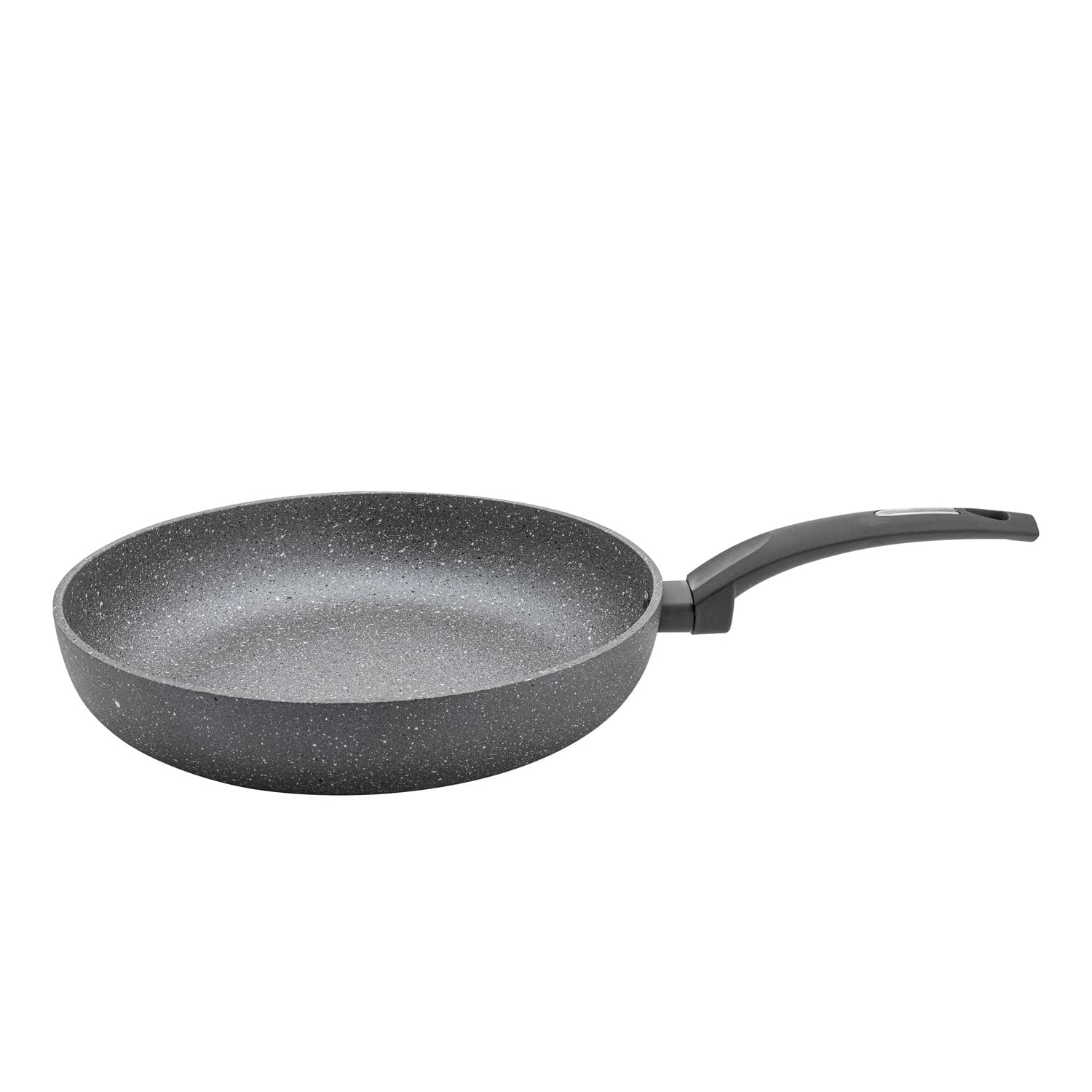 Florina - Sartén de aluminio LAVA STONE | 30 cm de diámetro | Sartén honda | Sartén universal con revestimiento antiadherente | Apta para cocina de inducción, cocina de gas y cocina eléctrica (Gris)