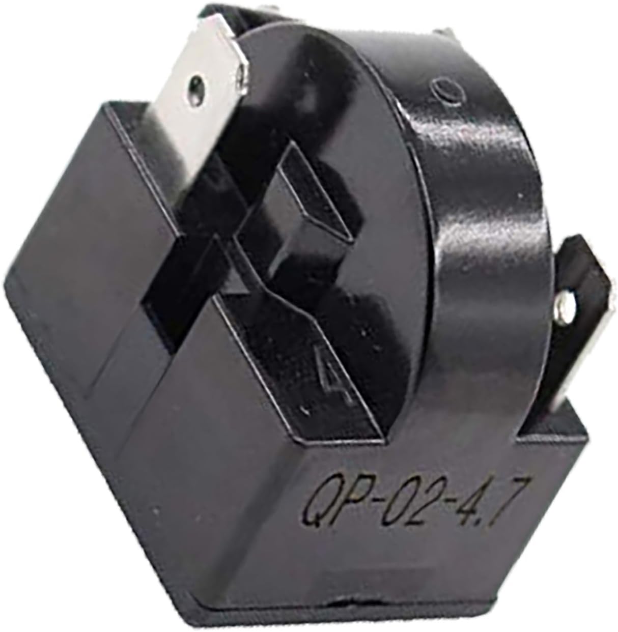 Close-up of QP2-4.7 Start Relay showing model number