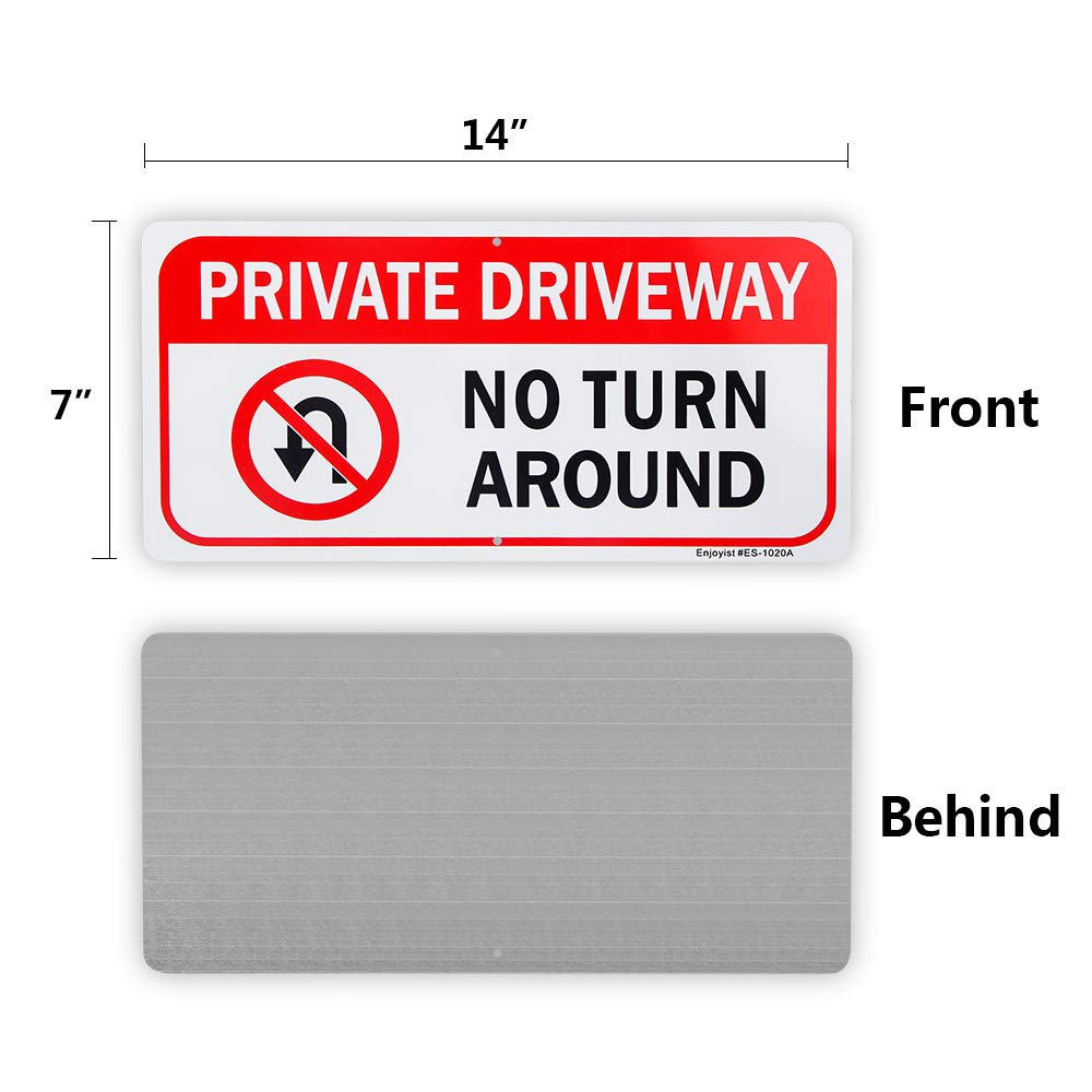 ●NO TURN AROUND No Turn Around Sign - Claim Your 10% Discount