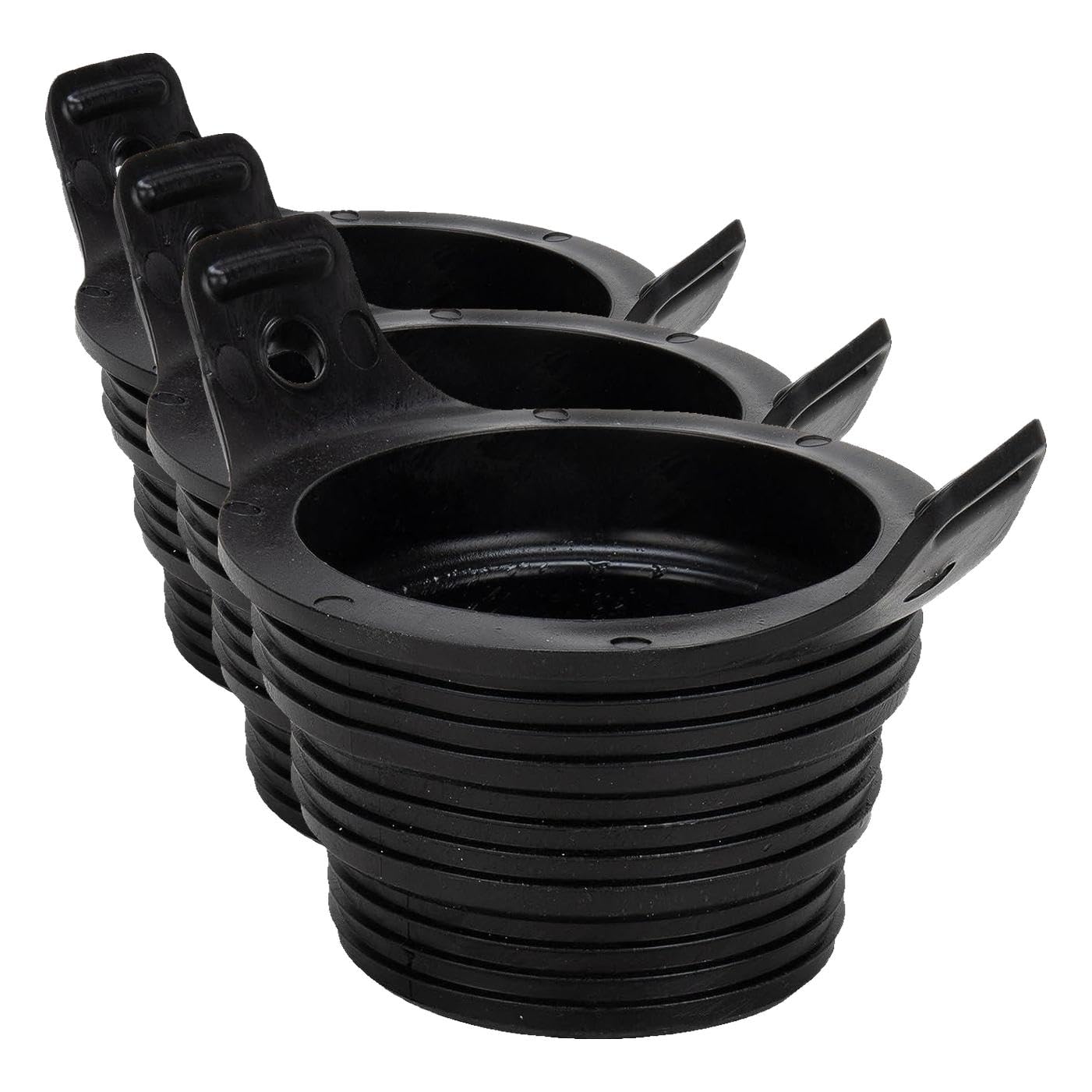 Camco Flexible 3-in-1 Sewer Adapter Hose Seal -Flexible Fitting That Makes Connection to a Sewer Inlet Simple and Less Hands On! (39318), Black (Pack of 3)