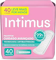 Protetor Diário Intimus Antibacteriana - 40 unidades