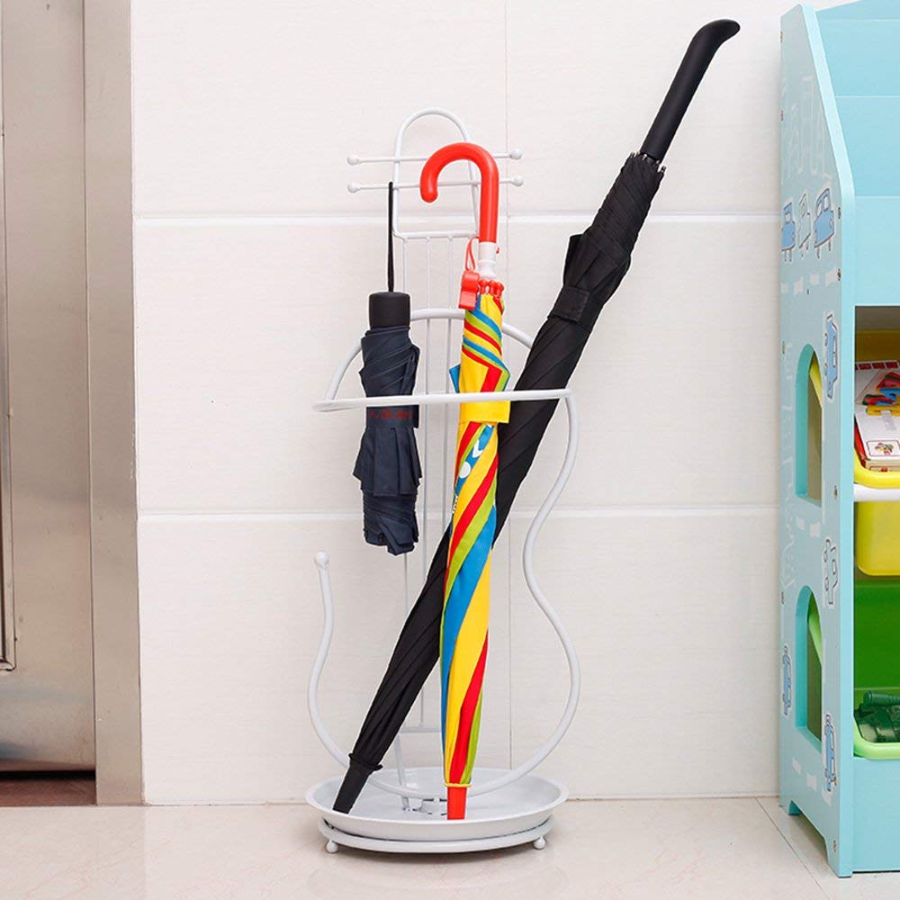 Porte-parapluie blanc design pour organiser une entrée moderne et propre